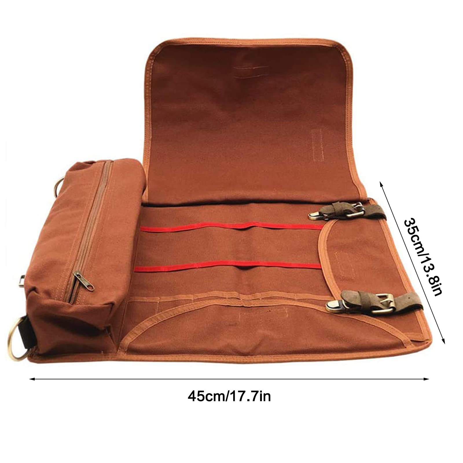 Borsa Barman Professionale, Borsa da Bar Portatile, Barman Borsa Arrotolabile con Tracolla Perfetta per la Protezione del Cocktail Set (Solo Borsa)