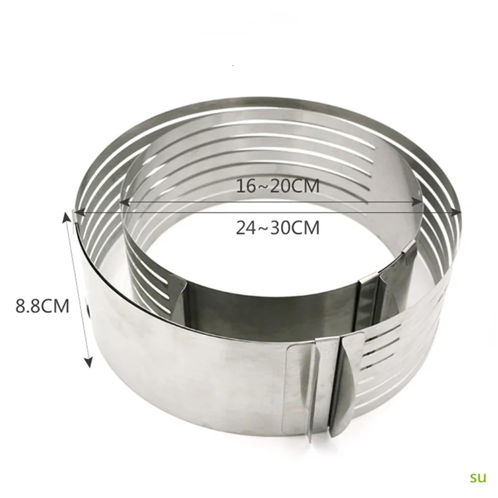 Affettatrice for Torta Regolabile for Rotonda in Acciaio Inossidabile for Stampo for Utensili for Accessori for Cottura da Cucina Fai-da-Te per Pasticceria(Big-24-30cm)