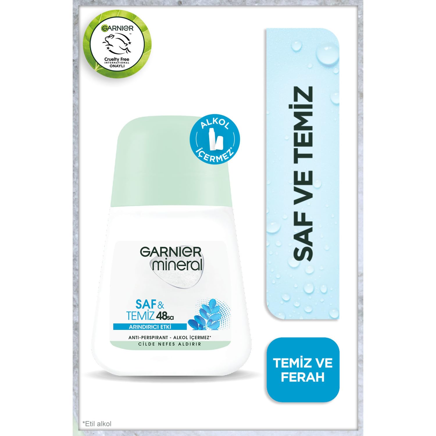 Garnier Mineral Saf&Temiz Arındırıcı Etki Roll-On Deodorant
