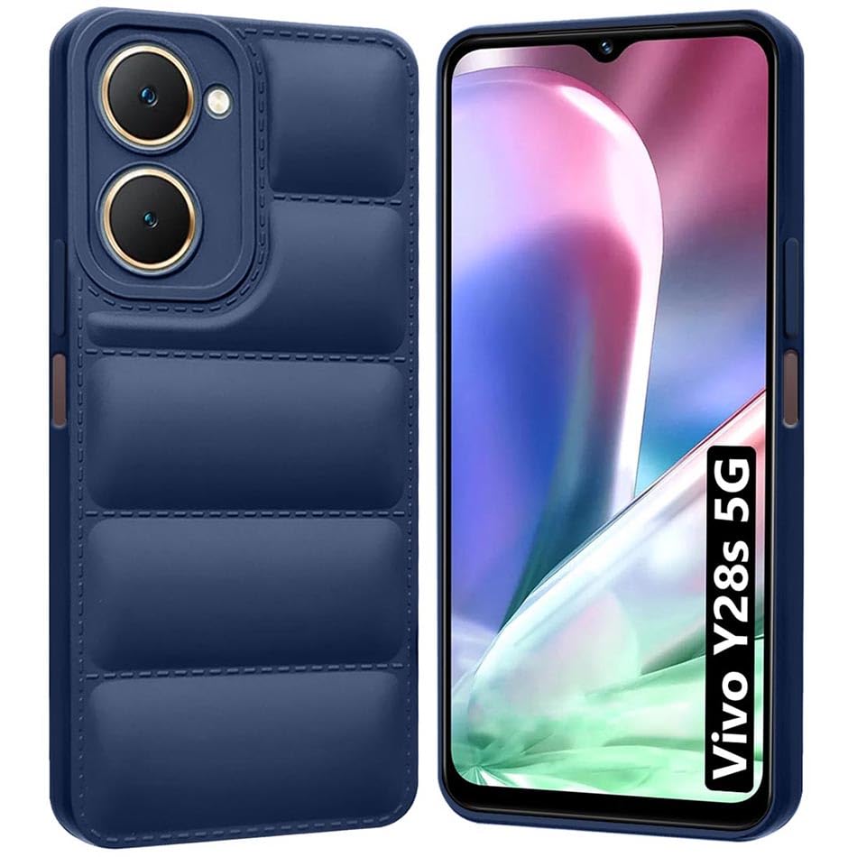 Fashionury Back Cover for Vivo Y28s 5G | Matte Soft Silicon Flexible | Camera Bump Protection | Liquid Silicon Puff Case All Side Shock Proof Rubberised Back Case Case for Vivo Y28s 5G (Blue) (B0DBQXJWSG) Amazon Price History, Amazon Price Tracker