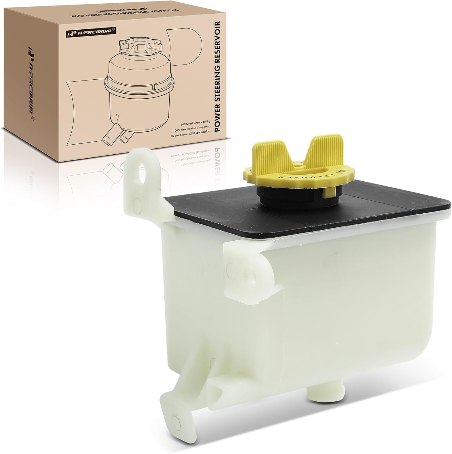 A-Premium Power Steering Reservoir/Tank with Cap Compatible with Dodge & Chrysler & Plymouth Models - Grand Caravan, Caravan, Town & Country, Grand Voyager, Voyager, 1997 1998 1999 2000