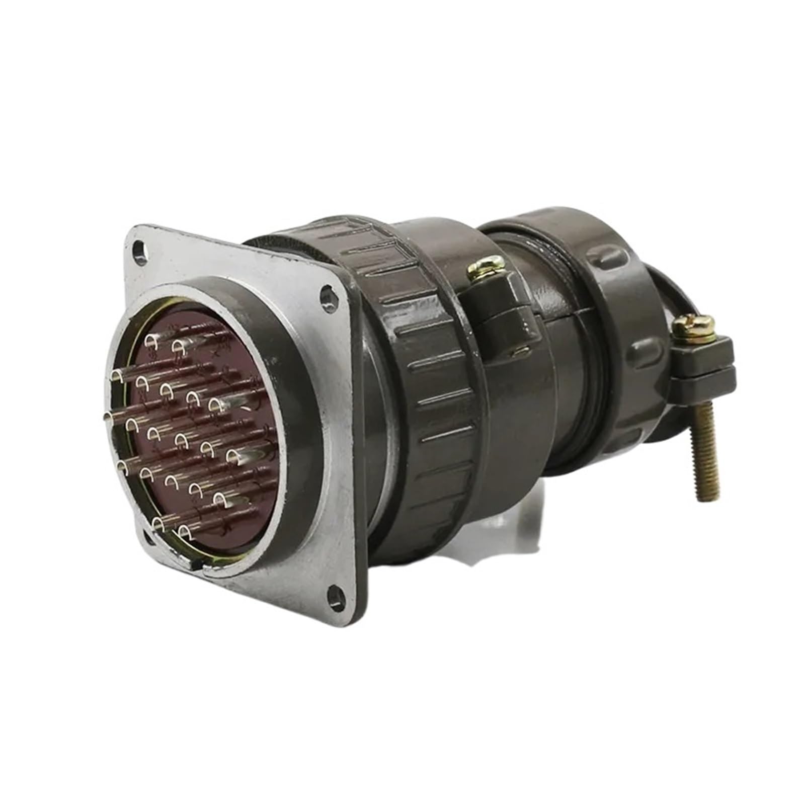 Conector circular serie P48 para solucionar cortes de señal con enchufe de 20 núcleos