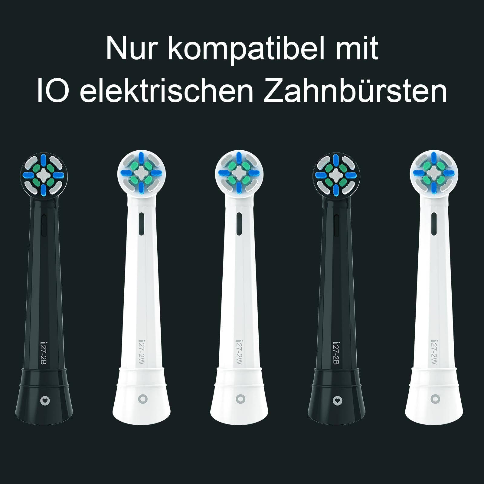 Cabezales compatibles con Oral B iO 2/3/4/5/6/7/8/9/10, cabezal suave para limpieza (18 blancos)