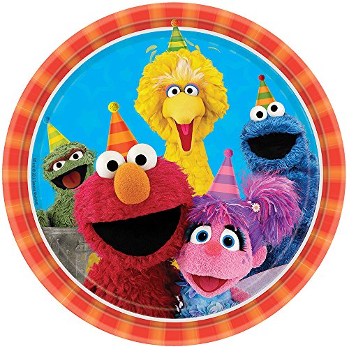 Sesame Street Round Paper Plates - 9