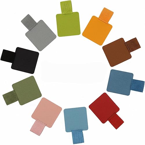 KXWXKXK 30PCS Pen Loop Holder Set,Self-Adhesive Pencil Holder Elastic Design for Notebooks, Journals, Calendars with 12 Colors