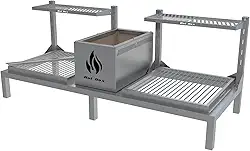 Churrasqueira Hotbox Parrilla P/Alvenaria 118X45 Com Grelhas Uruguaia