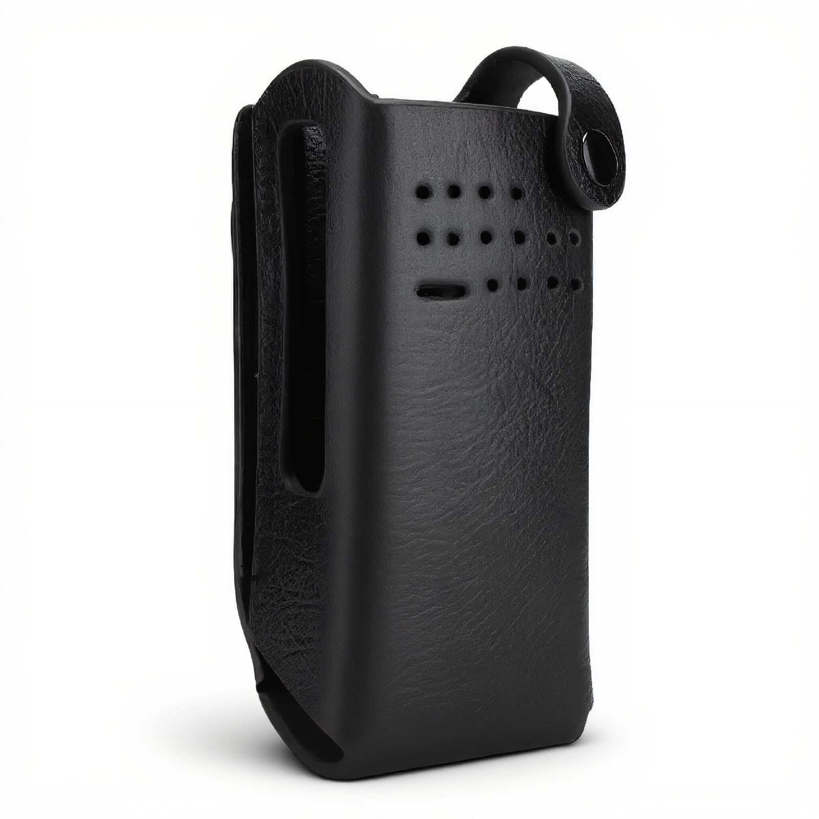 Tosuny Étui de Talkie-walkie, étui de Radio en étui en Cuir PU Porte-Radio avec Clip arrière/Courroie en Nylon pour GP328D Talkie-walkie