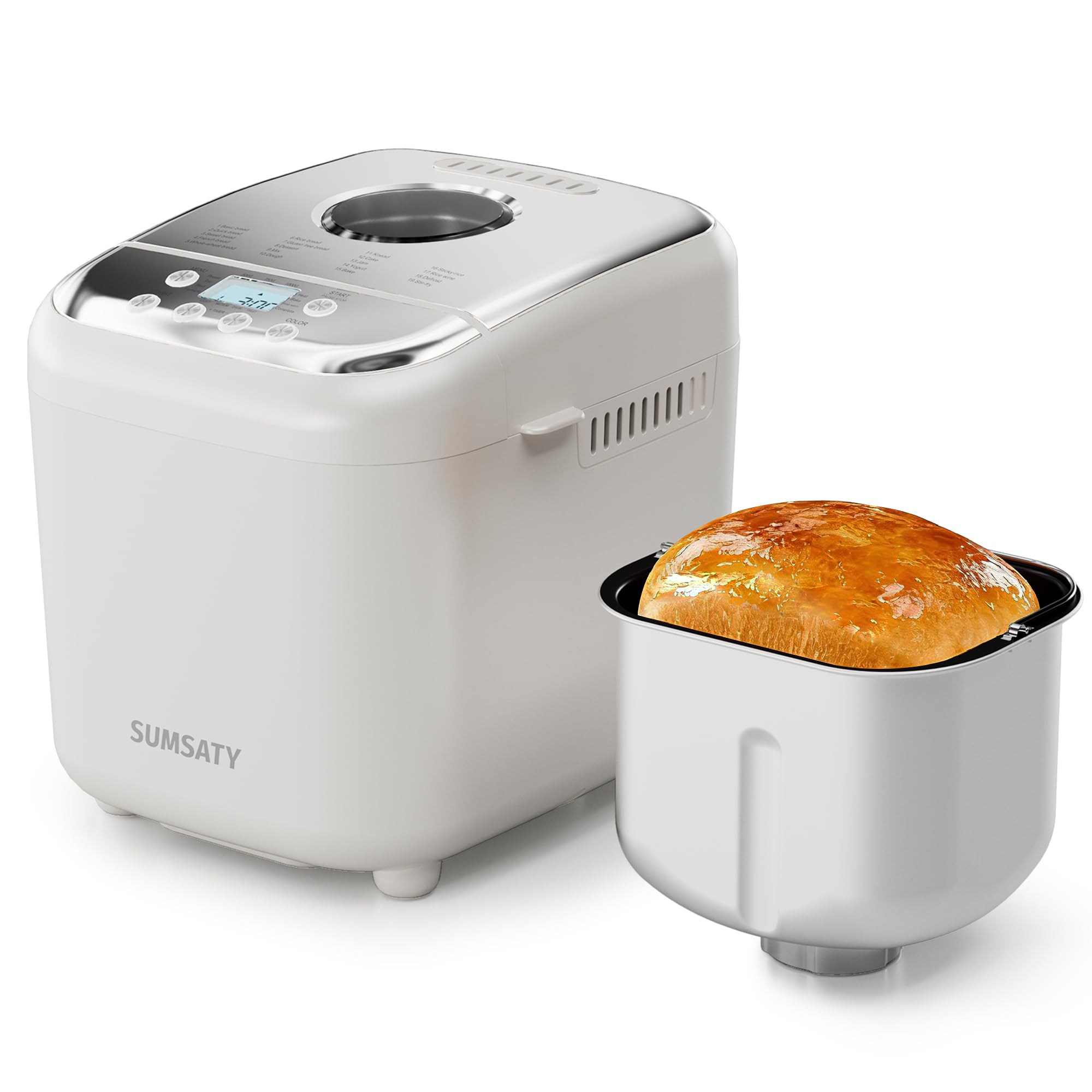 Amazon.com: SUMSATY Bread Maker, 2.2LB 16-in-1 Bread Machine