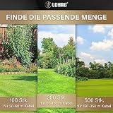 lohag® 500 Gwoździ gruntowych do kosiarki automatycznej Drut graniczny - Akcesoria do kosiarek - Kotwy gruntowe Kołki gruntowe Gwoździe - Kompatybilne z Bosch, Gardena, Husqvarna, Worx, Yard Force