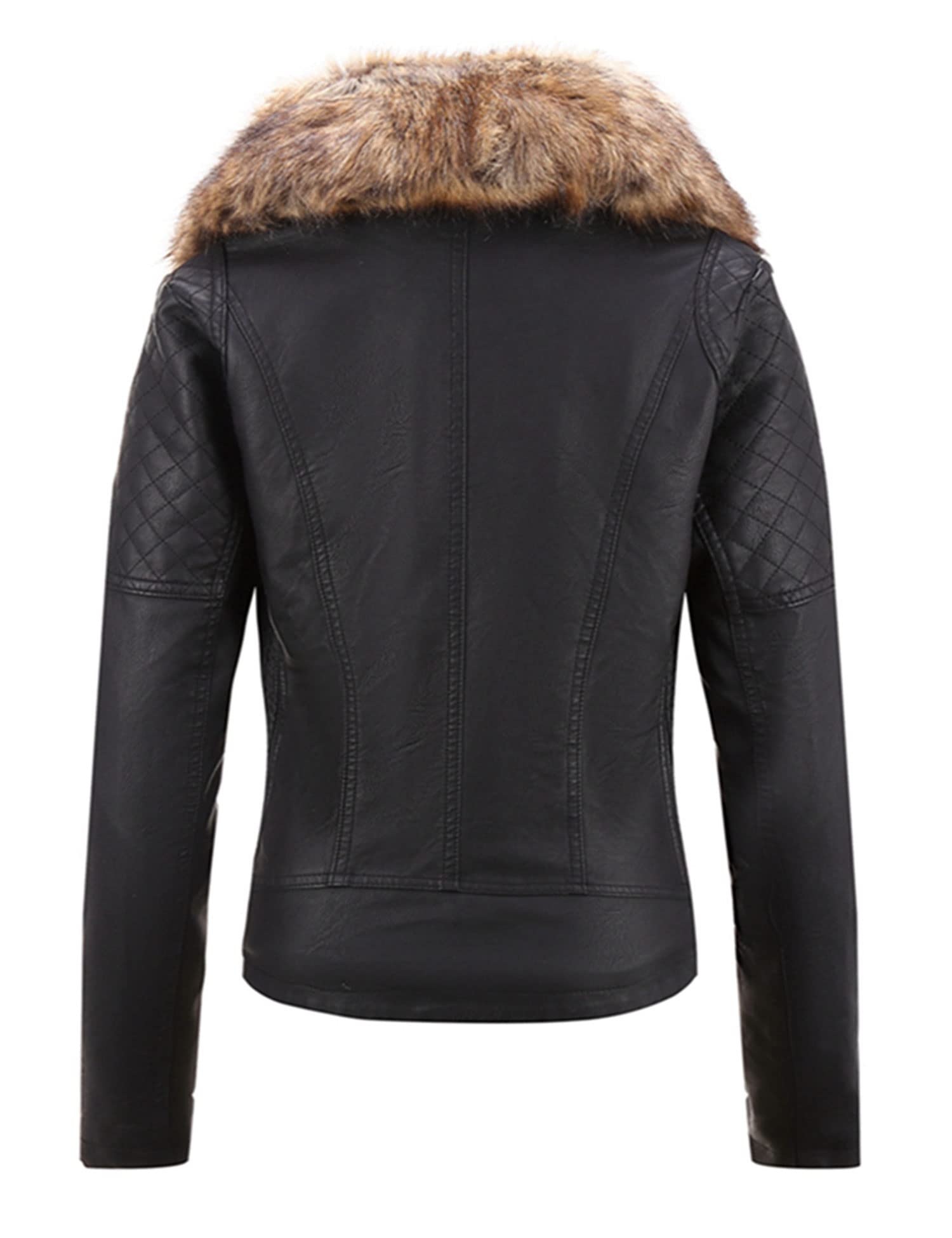 Geschallino Cappotto da Donna in Finta Pelle Scamosciata Giacca con Cappuccio Inverno Caldo Cappotto Foderato in Pile Cappotto