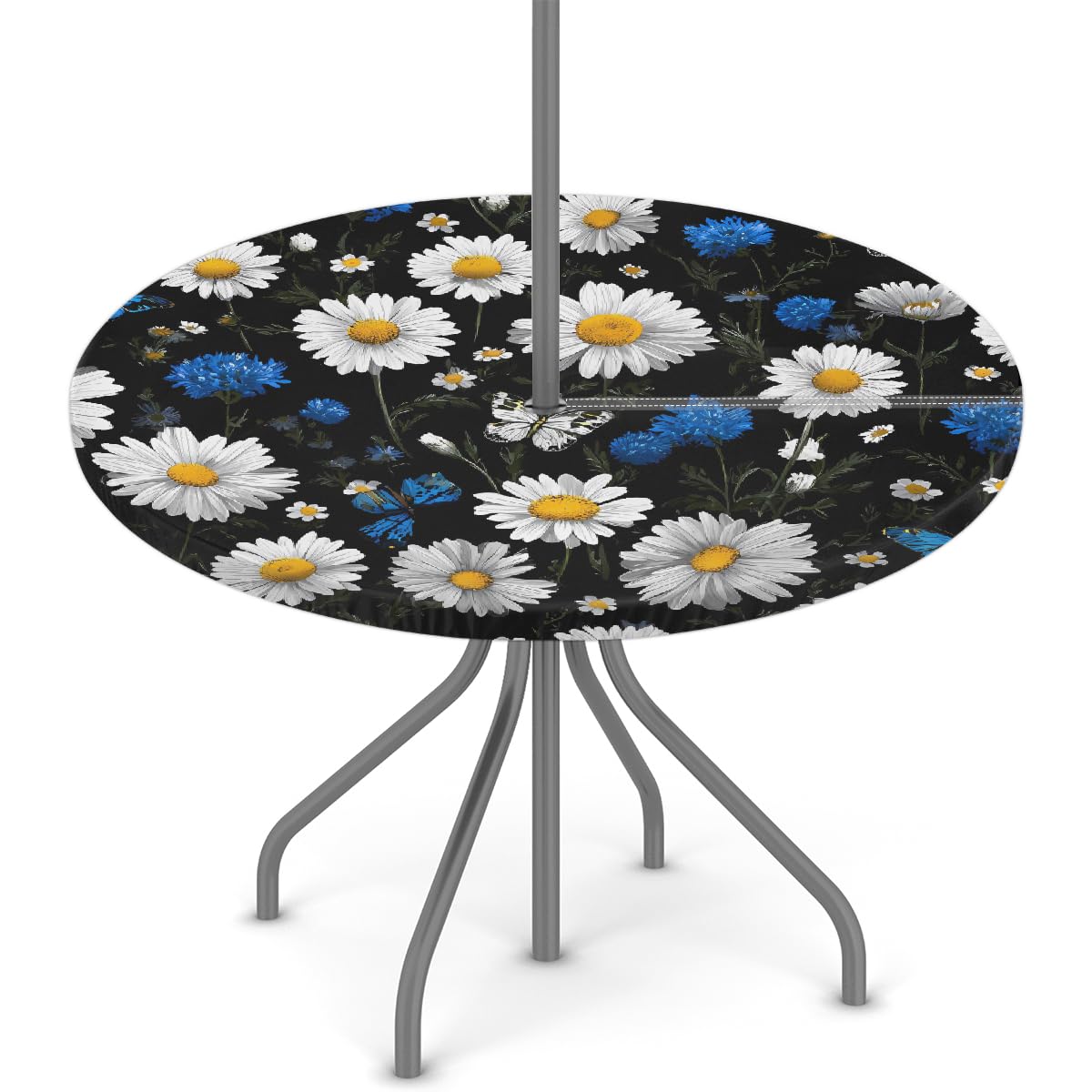 Nappe ronde parasol Mexpekil zippée élastique 114-142 cm