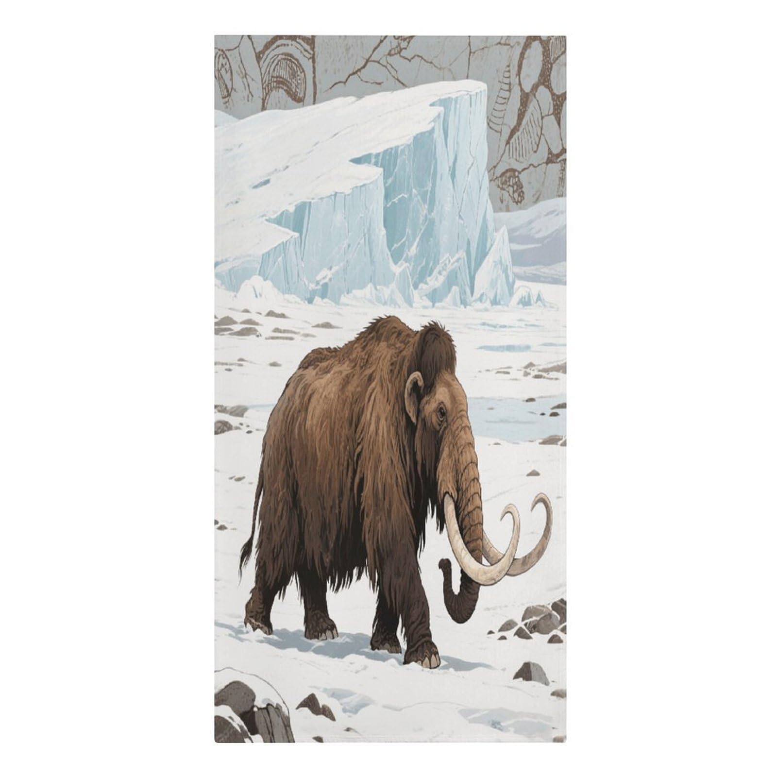 VstaDank Mammoth Beach Towel Vacation Essentials Sand Free Soft Quick Dry Swim Towels 61"x30" Modern Extra Large Towels Lightweight Microfiber Beach Towel for Swimming Pool