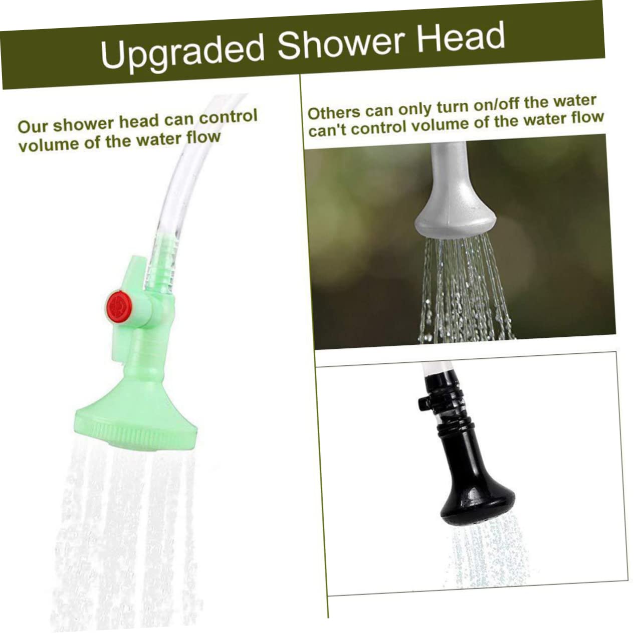 KOMBIUDA Portable Solar Shower Bag for Camping 20l Hiking Shower Kit Shower Head Temperature Board for Outdoor Adventures