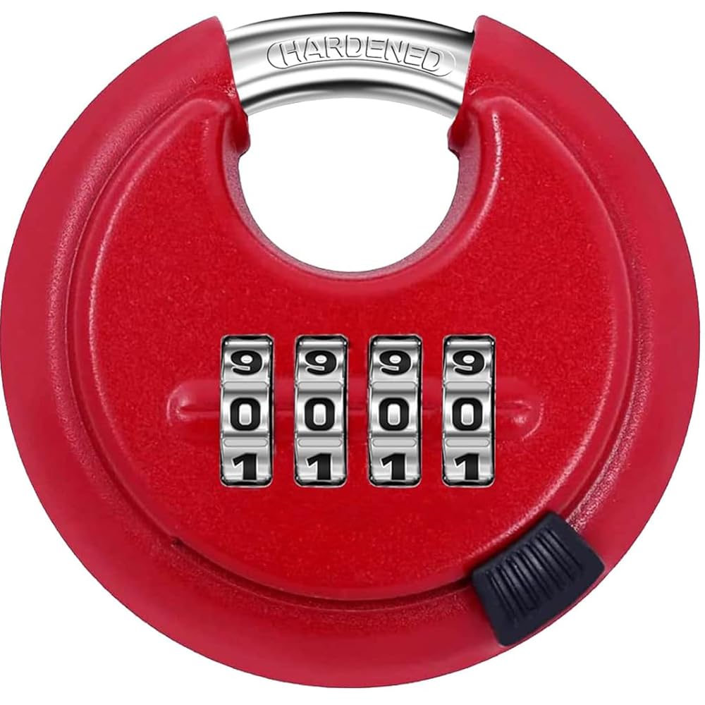 Store2508 Combination Disc Padlock Number Lock (RED) (B0D83BVTCH) Amazon Price History, Amazon Price Tracker
