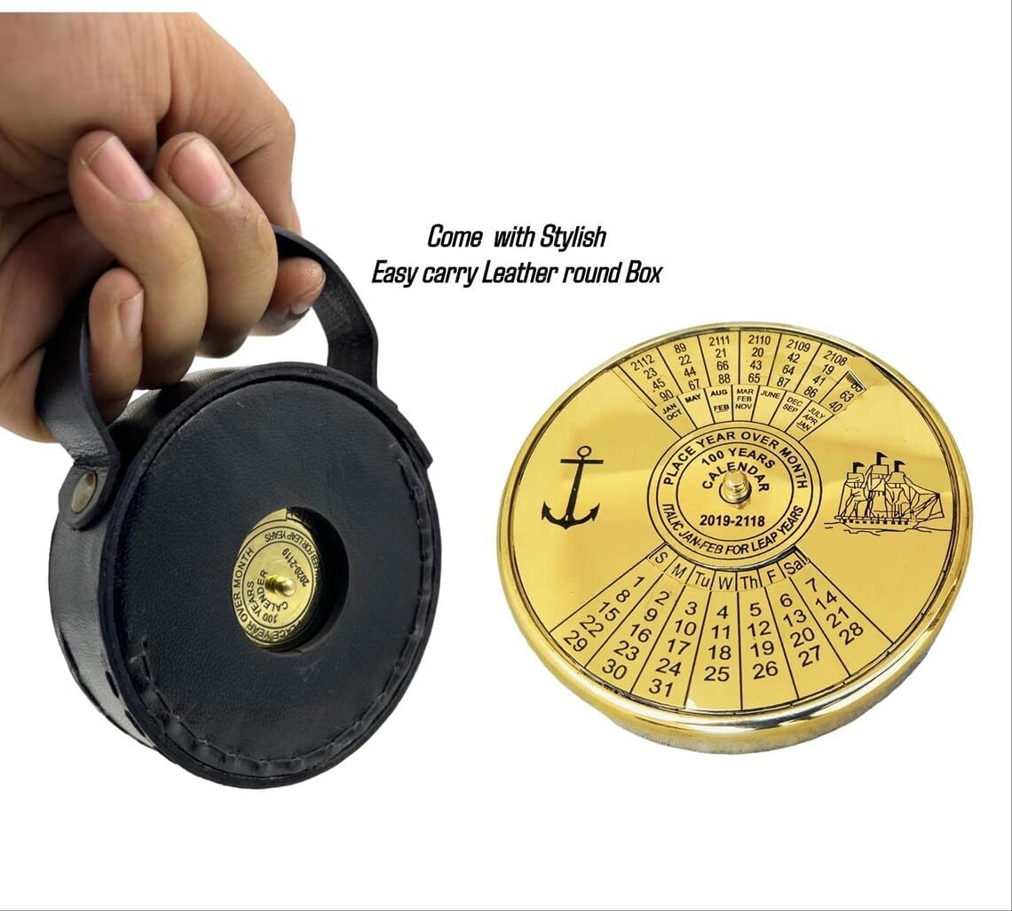 Brass 100 Years Calendar Paperweight: A Timeless Symbol of Tradition, Craftsmanship, and Legacy for Celebrating a Century of Milestones and Memories