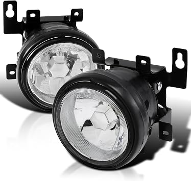 SPEC-D TUNING Clear Bumper Driving Fog Lights + Bulbs + Switch Compatible with 2003-2008 Honda Element LX EX L+R Pair Assembly