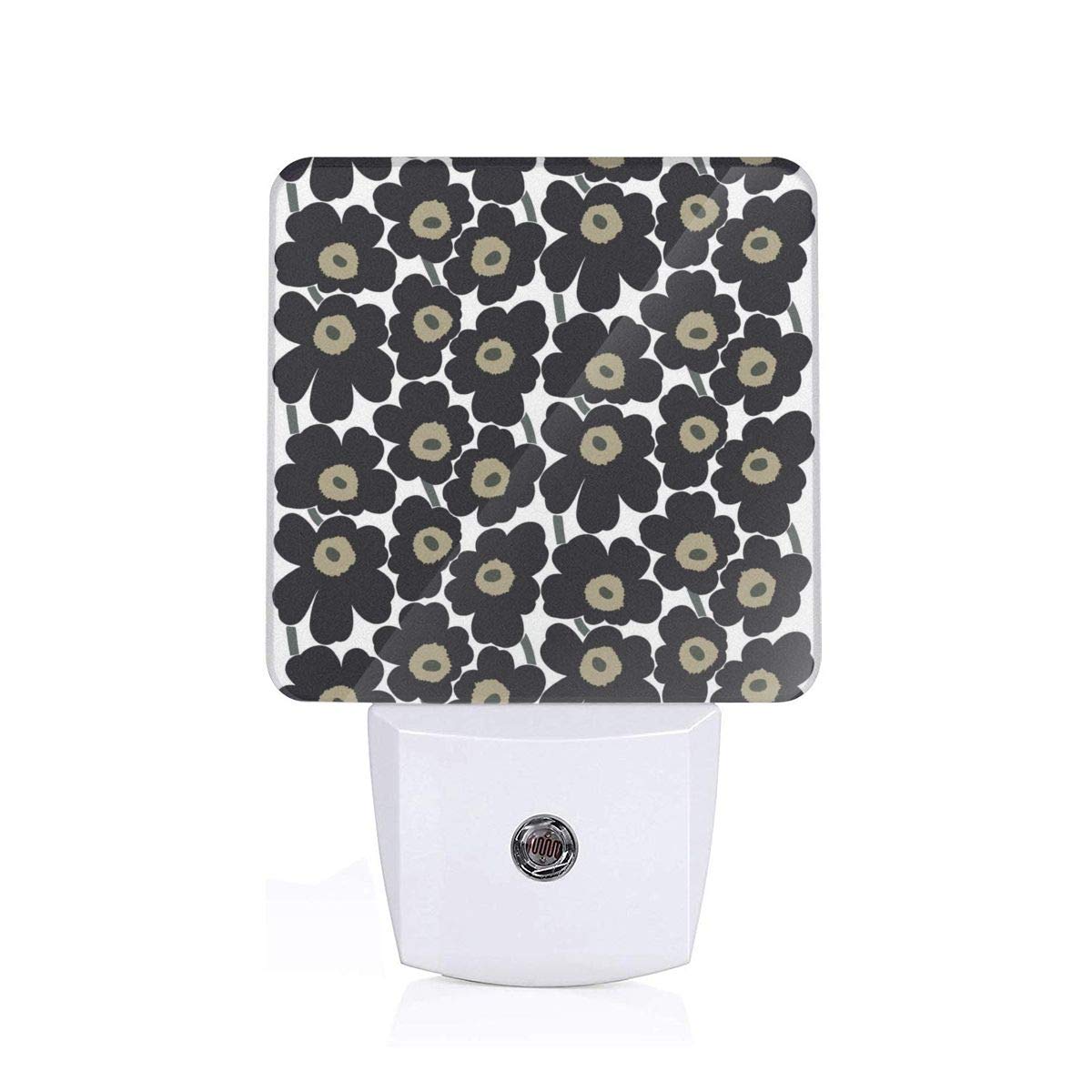 Unikko Cotton Marimekko Night Lights Lamp European Plug in Walls with Dusk to Dawn Automatic Sensor Energy Efficient for Kids,Children's Room Bedroom,Stair,Hallway