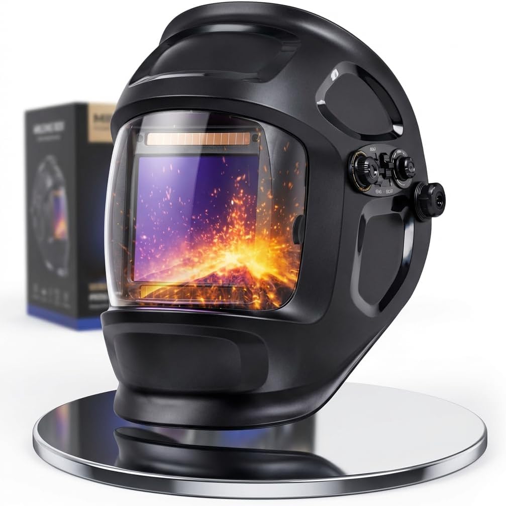 NTG SGZ.2020 Automatic Welding Helmet with LY800F - 4 high quality sensors Fully Adjustable Solar Welding Helmet for All Welding Applications for Grinding Cutting Welding