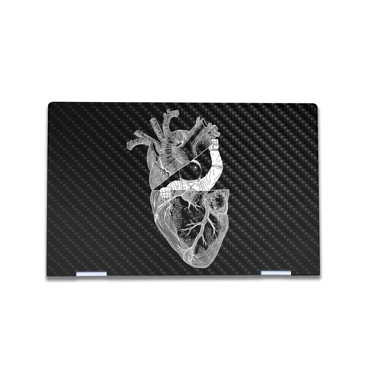 Carbon Fiber Laptop Skin Compatible with HP Envy x360 15” (2023) - My Space - Premium 3M Vinyl Protective Wrap Decal Cover - Easy to Apply | Crafted in The USA by MightySkins