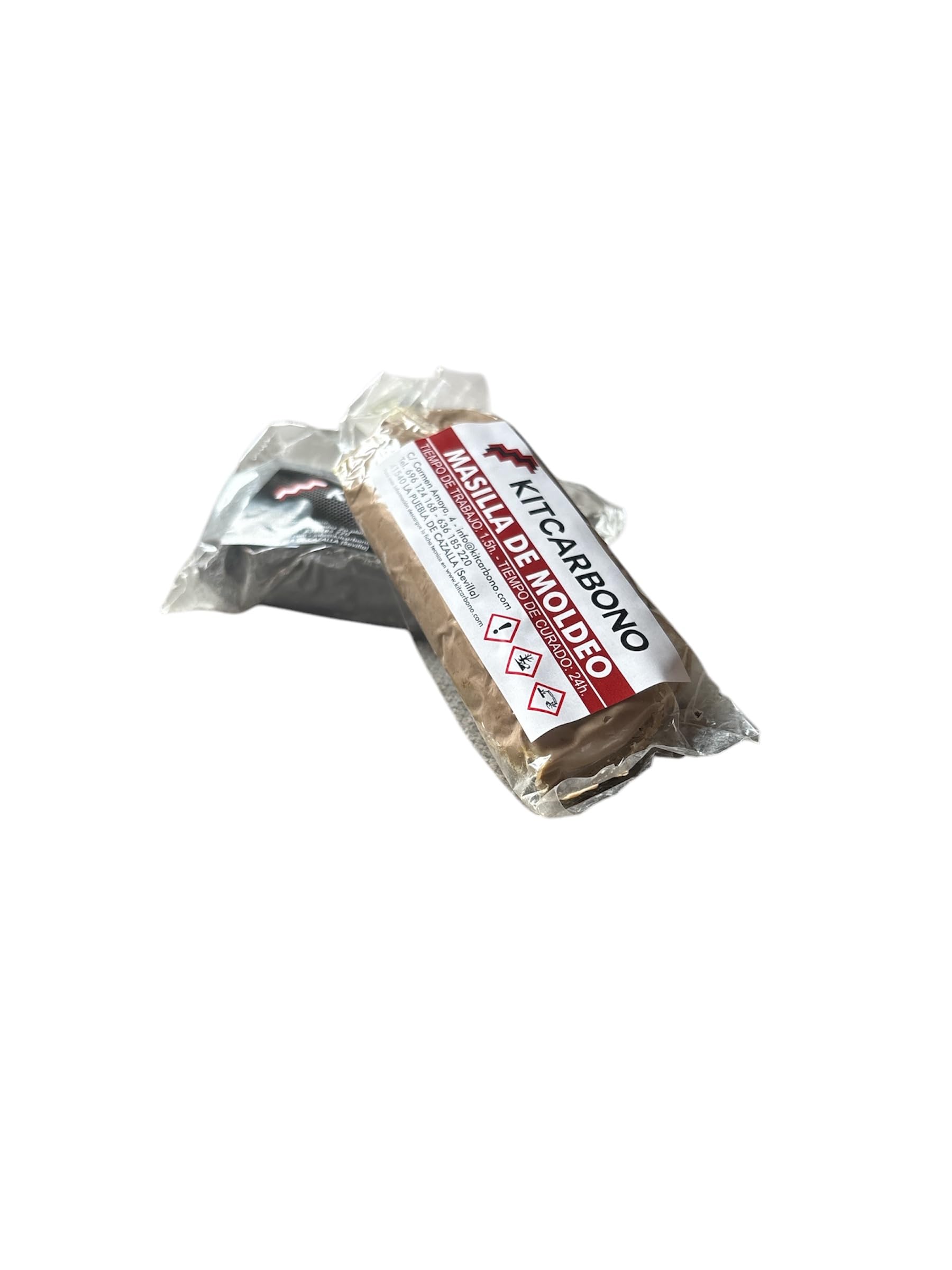 Kitcarbono Masilla Epoxi para Moldeo y Reparacion Profesional A(250gr)+B(250gr) 500gr