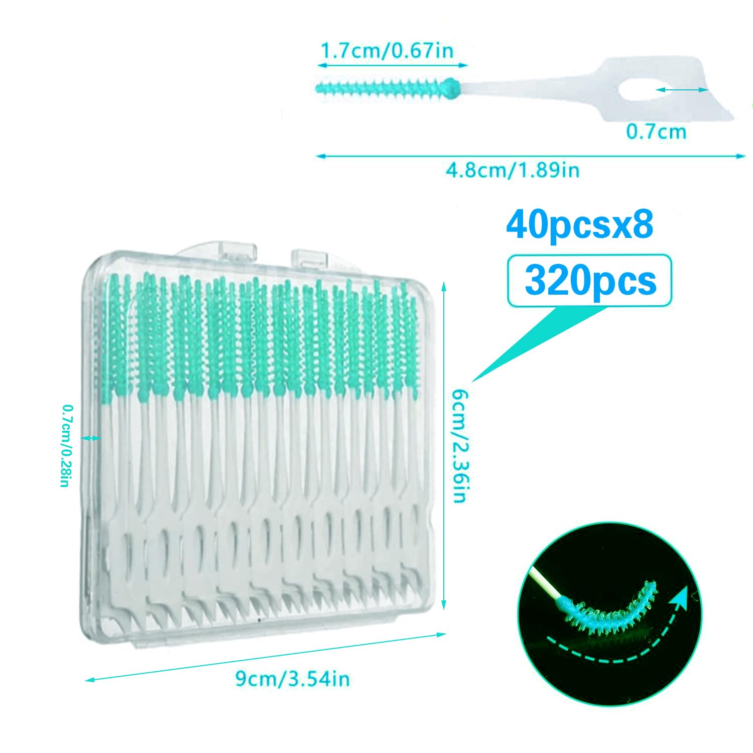 320 Pieces Dual-Head Interdental Brushes - Image 2
