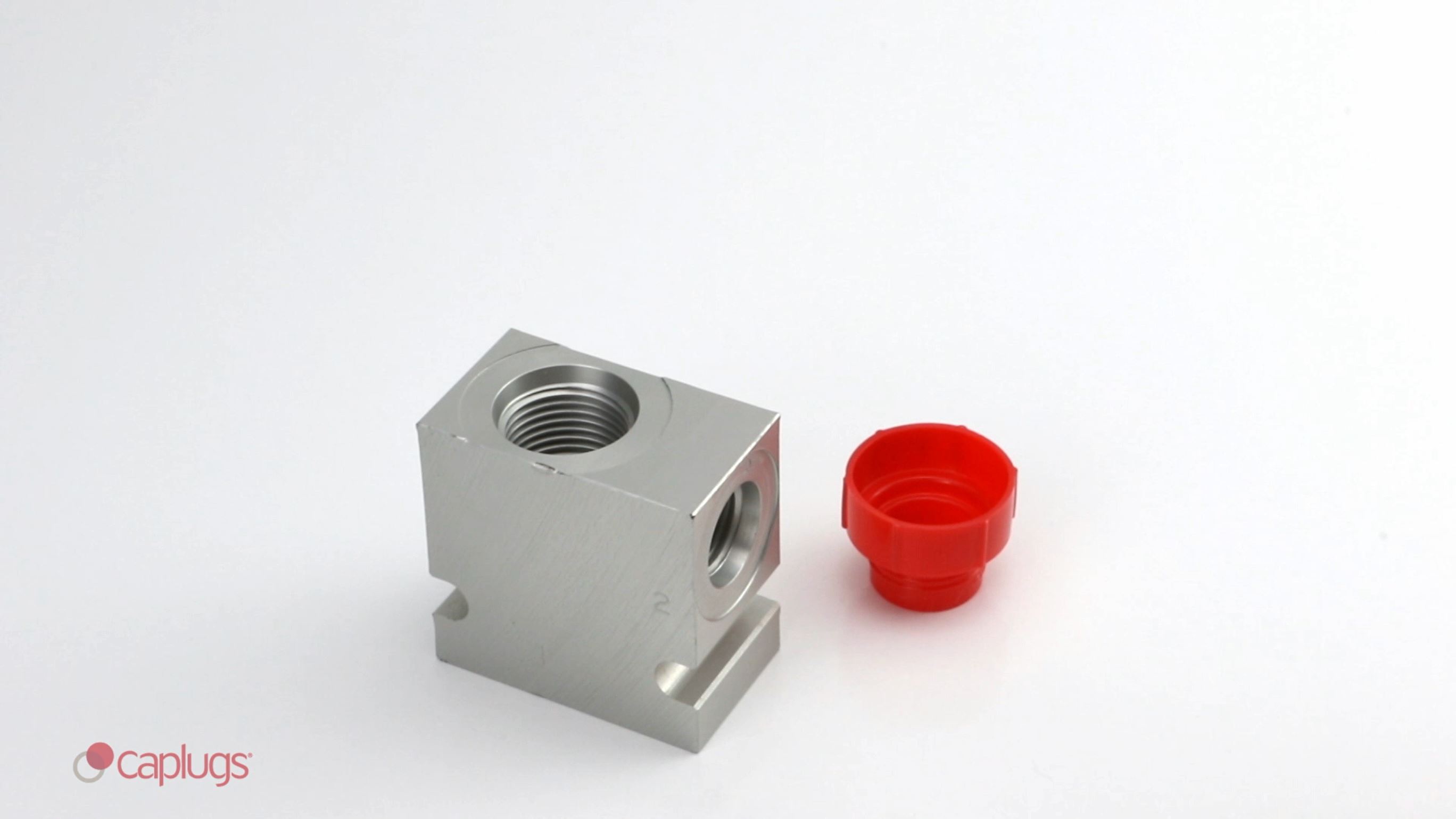 Image of Caplugs PDO-105 - PDO Series - Plastic Threaded Plugs for SAE O-Ring Ports, 1000 Pack, to Plug Thread Size 1 /2 inch - 20, High-Density Polyethylene (PE-HD), Red (99191594)