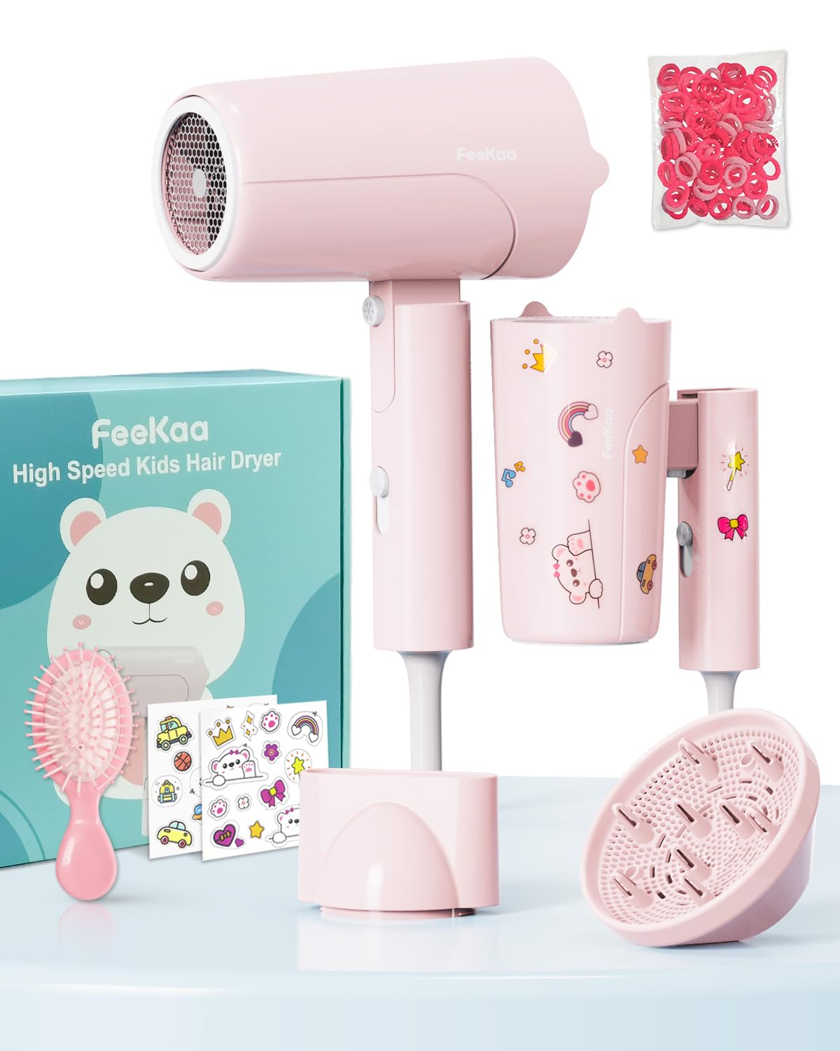 Amazon.com : FeeKaa Foldable High Speed Kids Hair Dryer 100