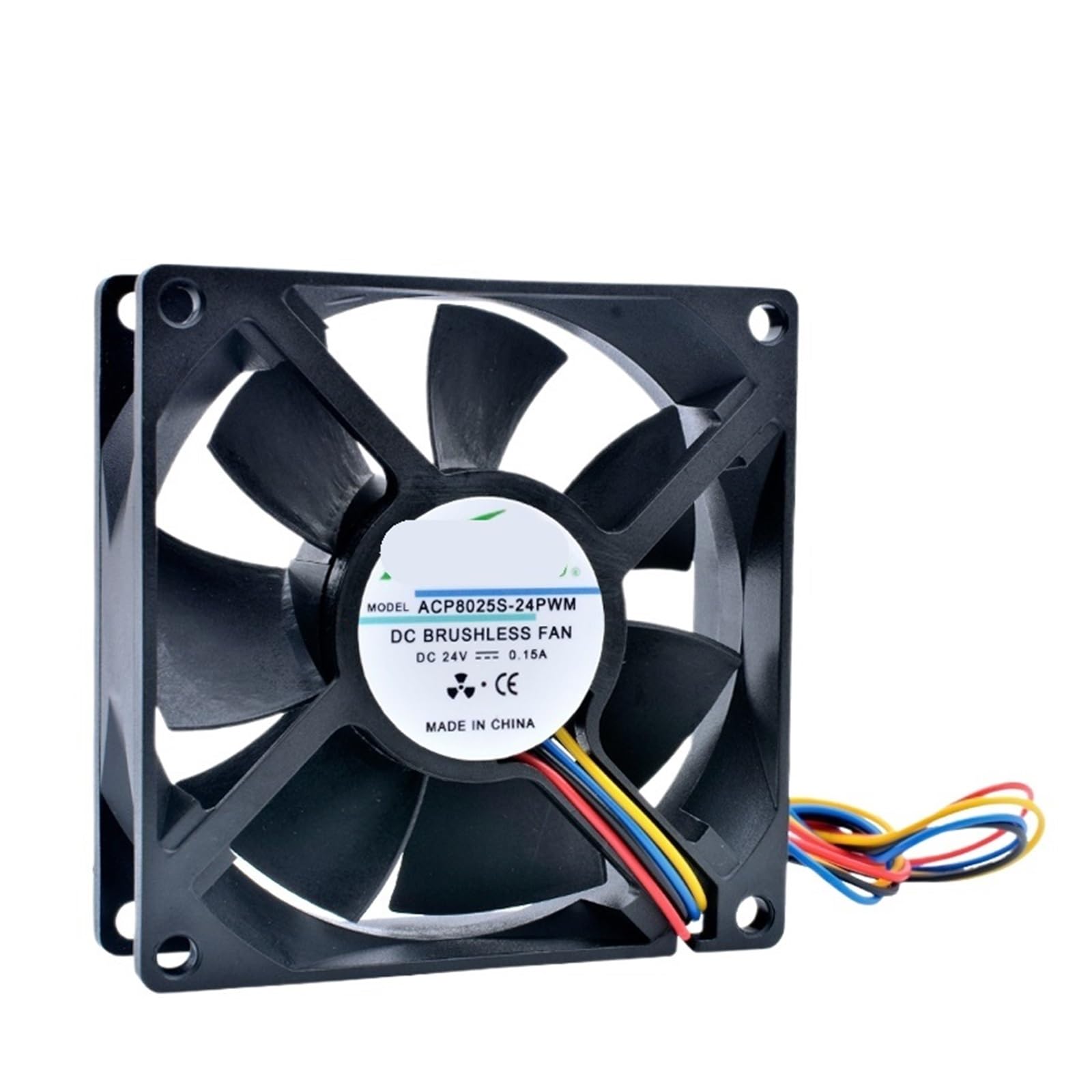 JJKKOZVQF 8025S-24PWM 8cm 80mm fan 80x80x25mm DC24V 0.15A 4 wires 4pin pwm speed control cooling fan