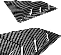 Vista 2 de Q1-TECH - Cubierta de rejilla de ventilación para ventana lateral, compatible con Nissan 370Z 2009-2020, ABS, se adapta a todo tipo de clima