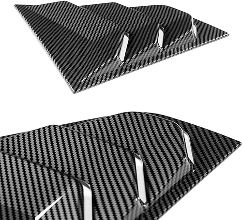 Miniatura 2 de Q1-TECH - Cubierta de rejilla de ventilación para ventana lateral, compatible con Nissan 370Z 2009-2020, ABS, se adapta a todo tipo de clima,