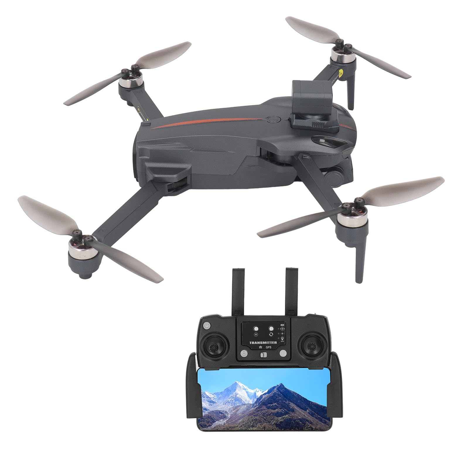 Quadricottero RC, GPS Homing 50x Zoom 8K Dual Camera RC Drone Forte Resistenza Al Vento con Custodia per Riprese all'aperto