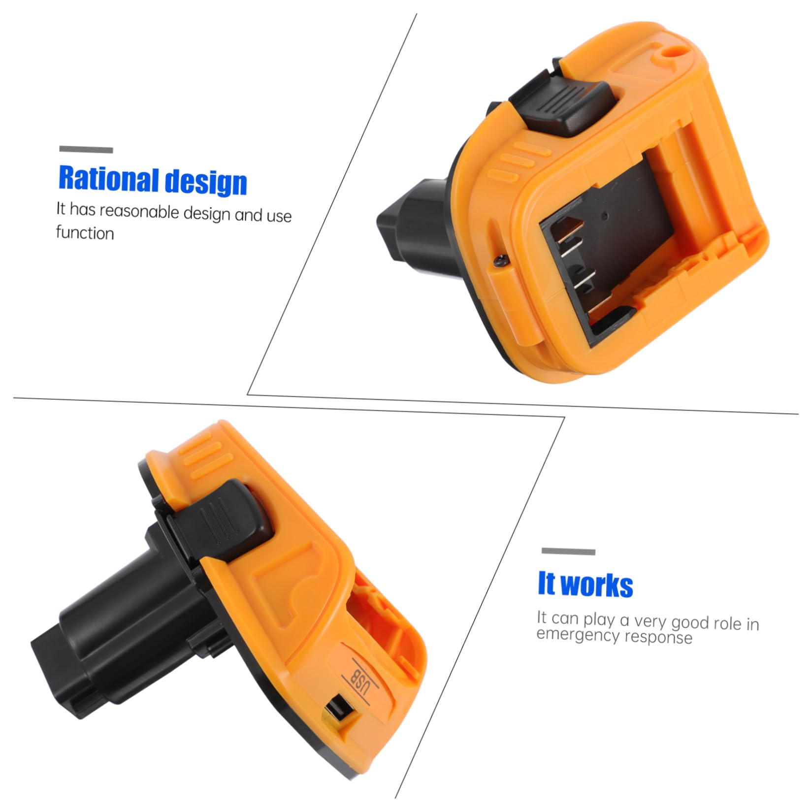 4 Set Adattatore per Batterie Converter per Alimentazione Compatibile con Facile Usare Design