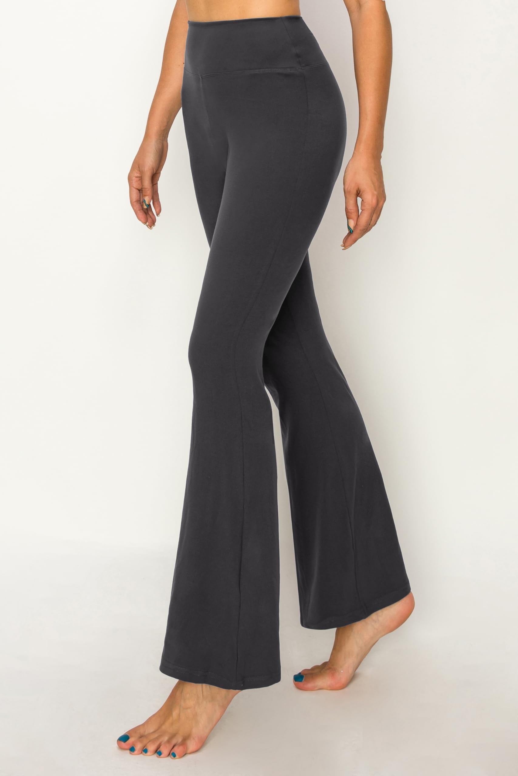 ALWAYS Pantalones Palazzo para mujer, pantalones casuales de pierna ancha y holgados, Cfnf128 Carbón, X-Small