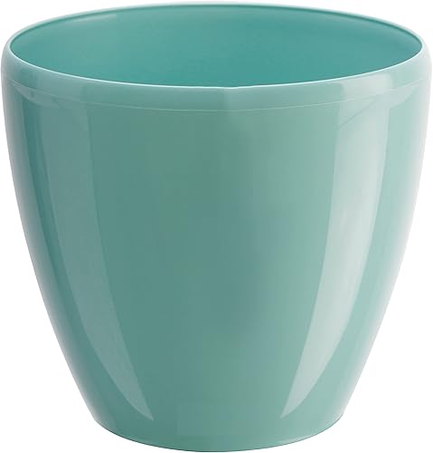 Miniatura 2 de DecoPots - Paquete de 3 macetas de riego automático - Maceta decorativa para interiores y exteriores con cartucho de drenaje e indicador de nivel de