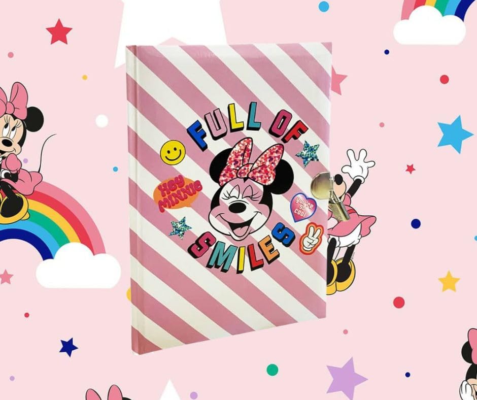 Set Scuola Minnie Zaino Scuola + Astuccio 3 Zip + Diario 12 Mesi o diario segreto