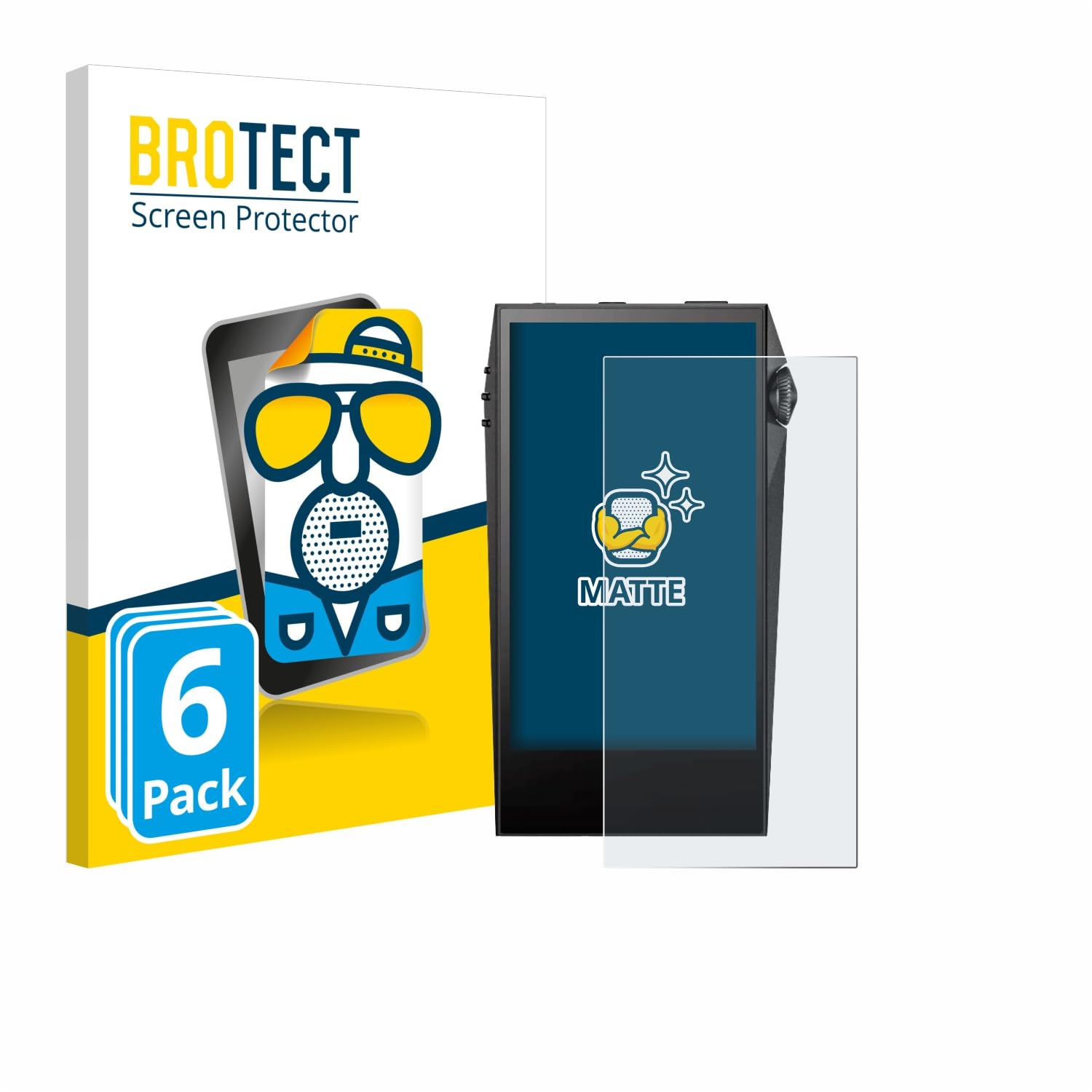 brotect Screen Protector Anti-Glare Compatible with Astell&Kern SP3000M (6 Pack) Screen Protector Matte, Anti-Fingerprint Protection Film