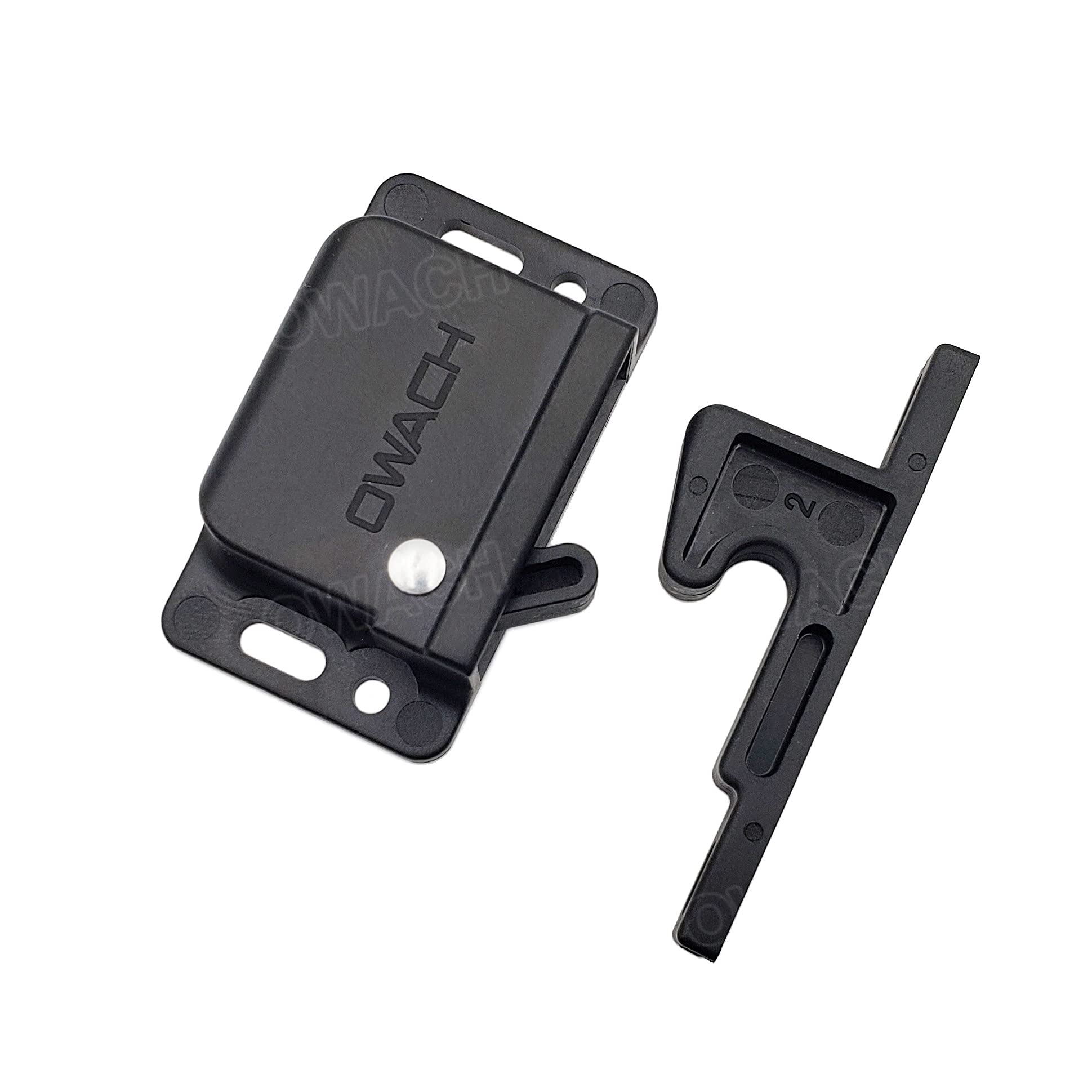 Southco C3-805 - Paquete de 10 cierres de cajón de autocaravana (OWACH CL-308) de repuesto para RV, autocaravana, remolque, caravana, barco, gabinete (paquete de 10, 5 libras, pequeño Keeper, negro)