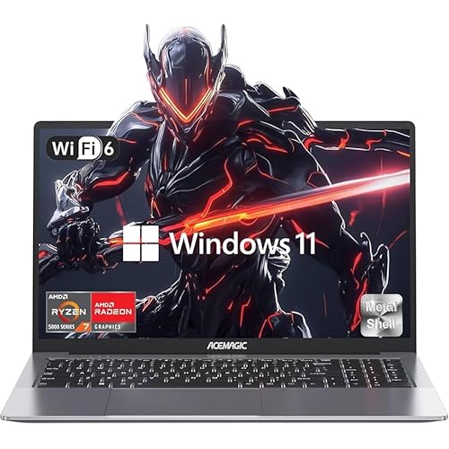 2025 Laptop, Laptop Computer with AMD Ryzen 7 5000 Series (8C/16T, Up to 4.3GHz), 16GB RAM 512GB NVMe SSD Windows 11 Laptop, Radeon RX Vega 8 Graphics, WiFi 6, 53Wh Battery, Backlit KB