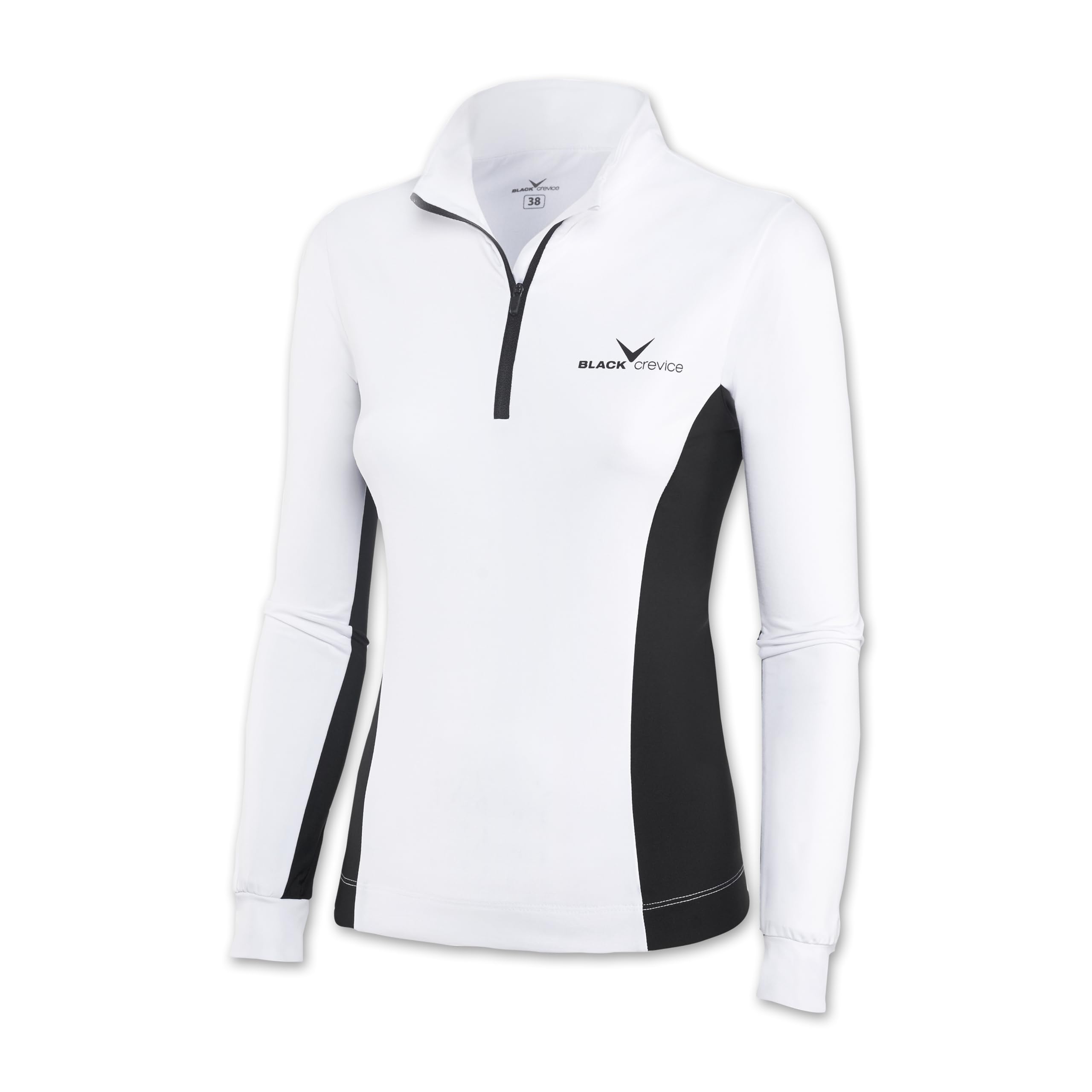 Black Crevice Women's Skirolli Zip functional shirt.