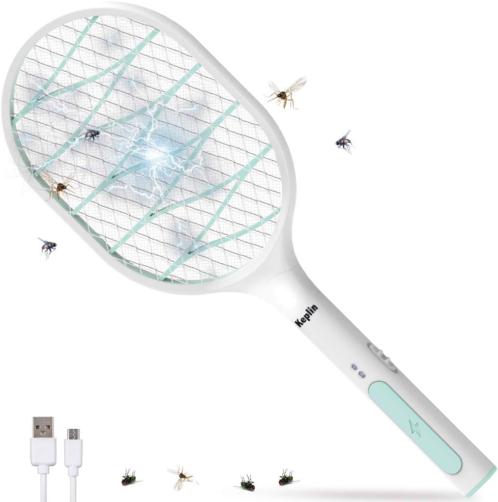 KEPLIN Premium Electric Bug Zapper Bat Rechargeable Swatter Mosquito