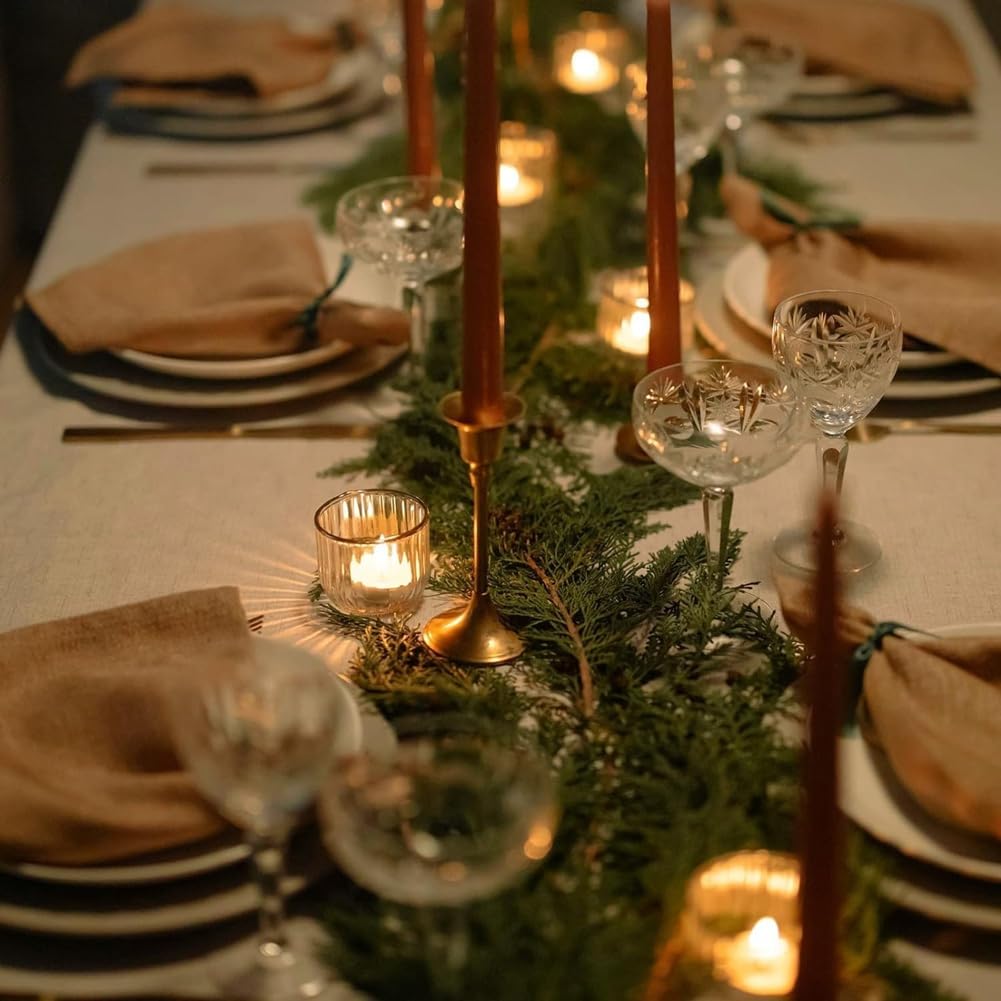 Przezroczyste świeczniki na świeczki tealight, zestaw 24 sztuk, szklane świeczniki na podgrzewacze, dekoracja stołu, na wesela, przyjęcia urodzinowe lub do