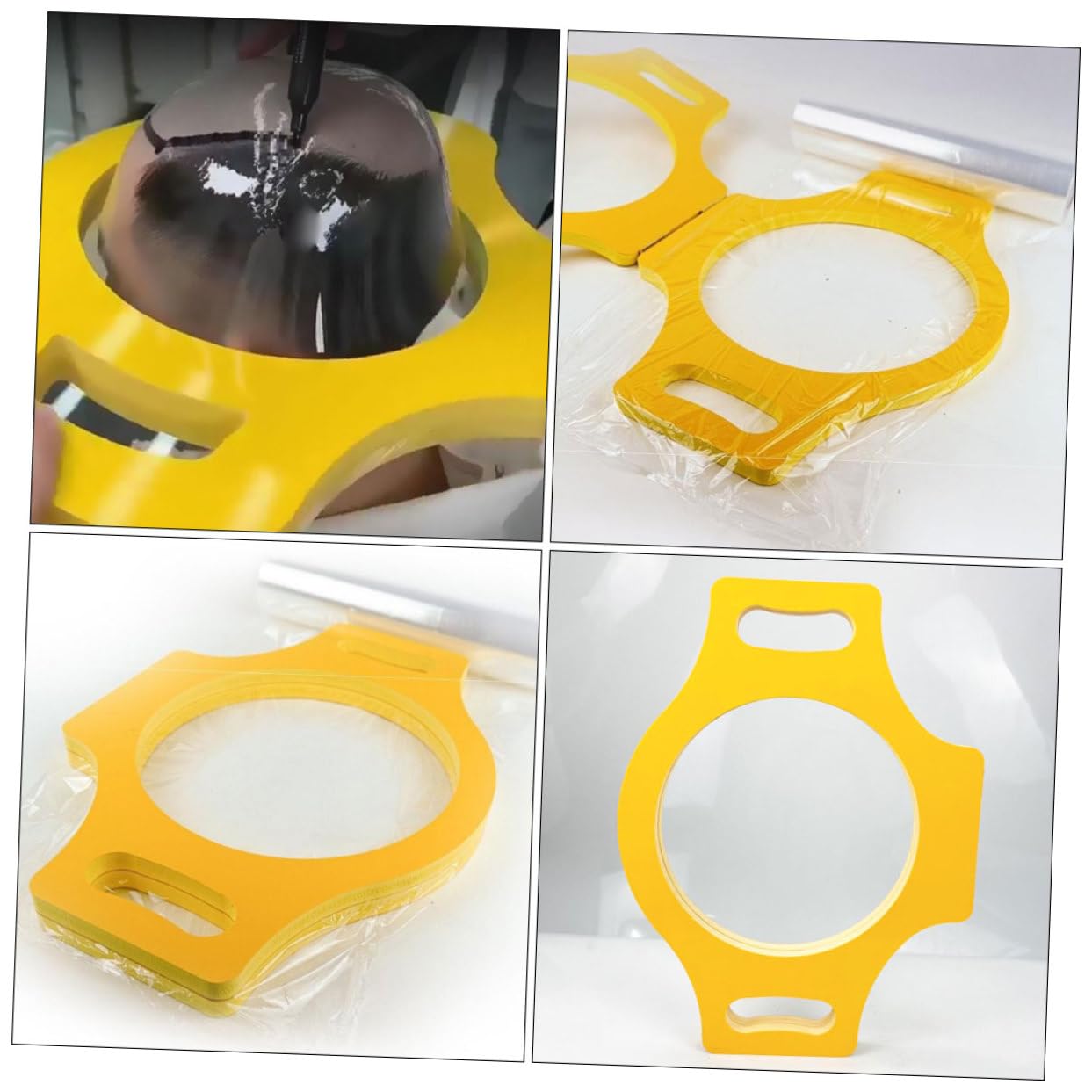 minkissy Guida per Acconciature con per Parrucche Strumento Precisione per Adatto per Sistemi Taglio e Stencil per Accessori per Parrucchieri e Utenti