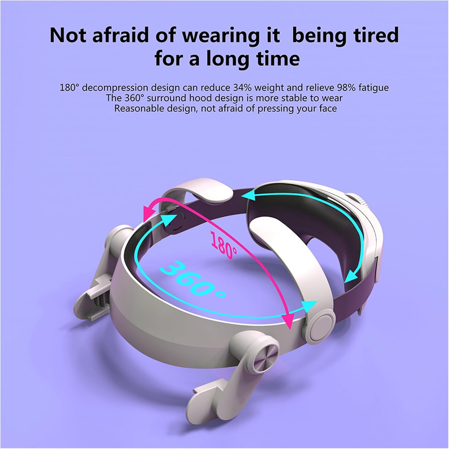 減圧ヘッドストラップ Q 2 交換用 ヘッドセット帽子快適なヘッドバンドバランス重力