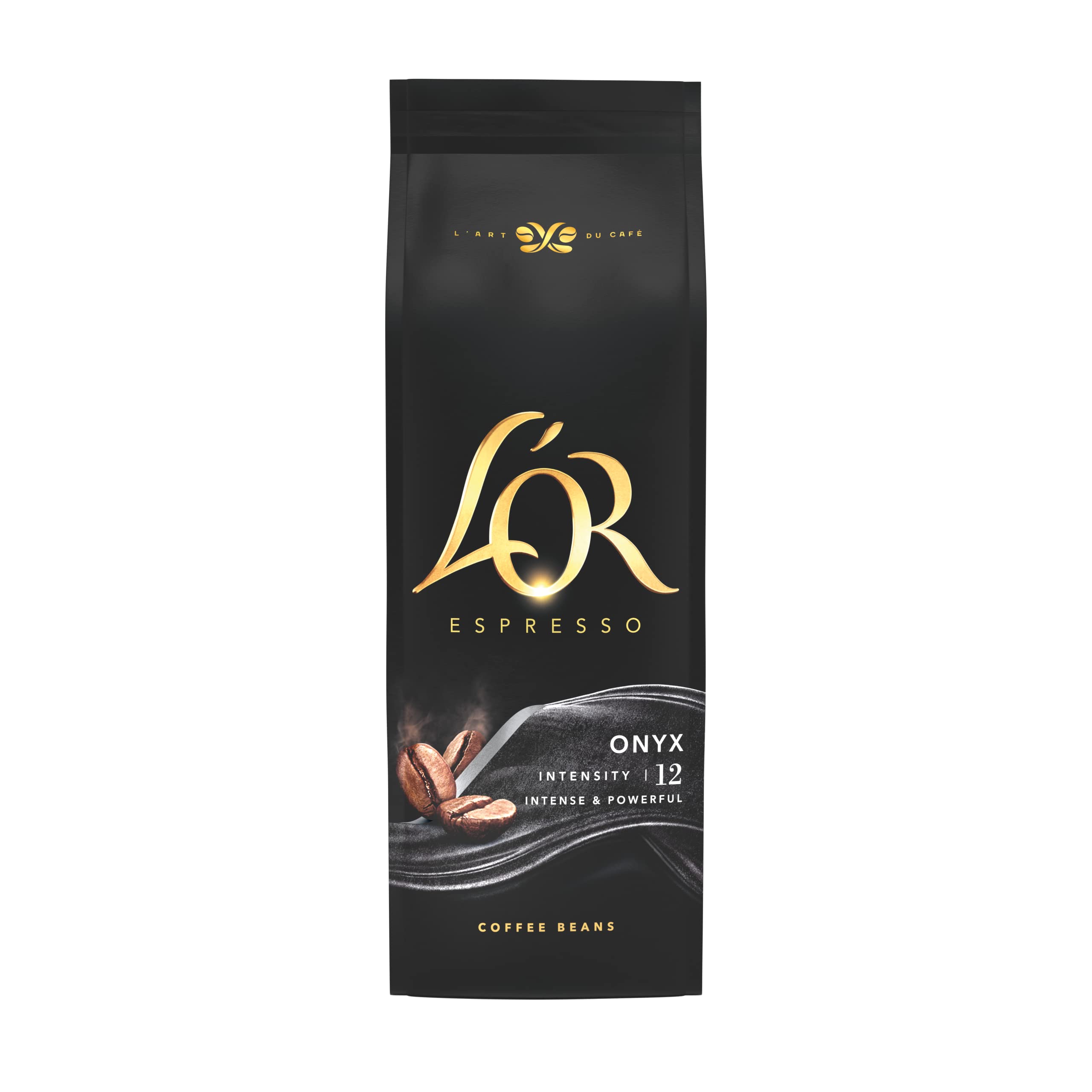 L'OR Whole Coffee Beans Onyx Core Collection Intensity 12 Spicy Nutmeg and Ginger Flavour 500g, 1.0 count, 1
