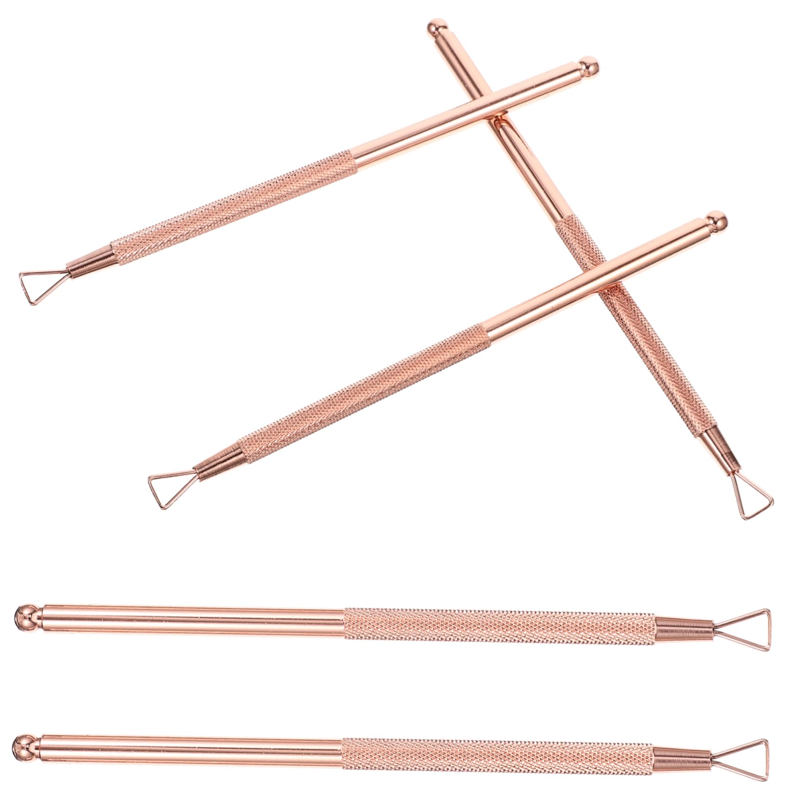 HAPINARY Stainless Steel Nail Gel Remover Set Cuticle Pusher and Polish Remover