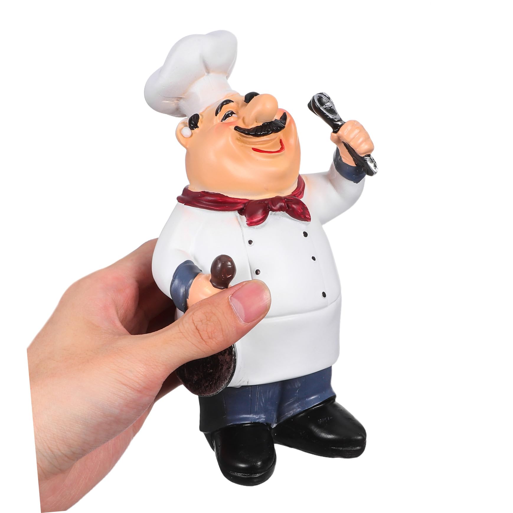 STOBAZA Statua Chef in Resina Stile Europeo per Decorazione Tavolo