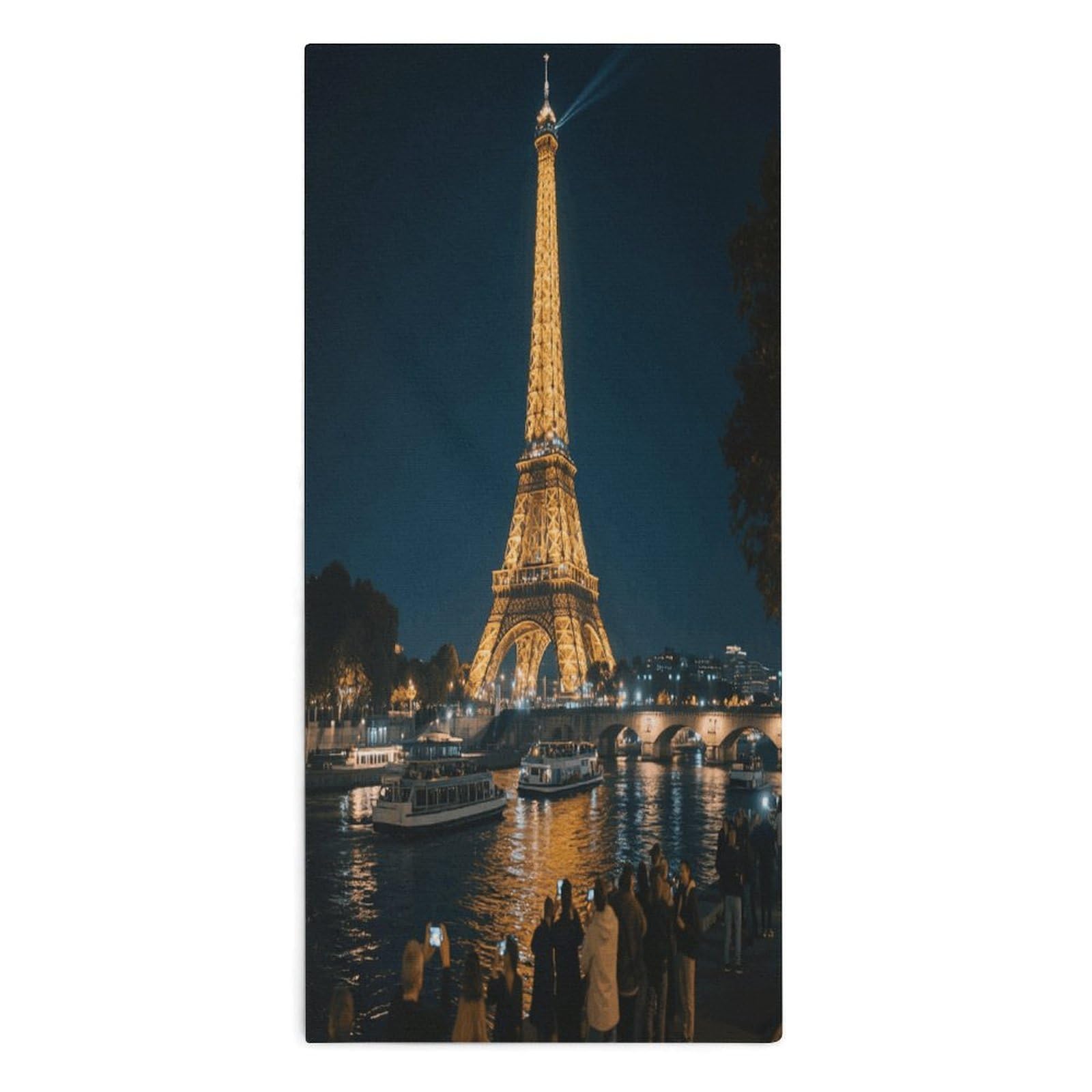 YUXBVKRS Eiffel Tower Hand Towels for Bathroom 14x29 Inch