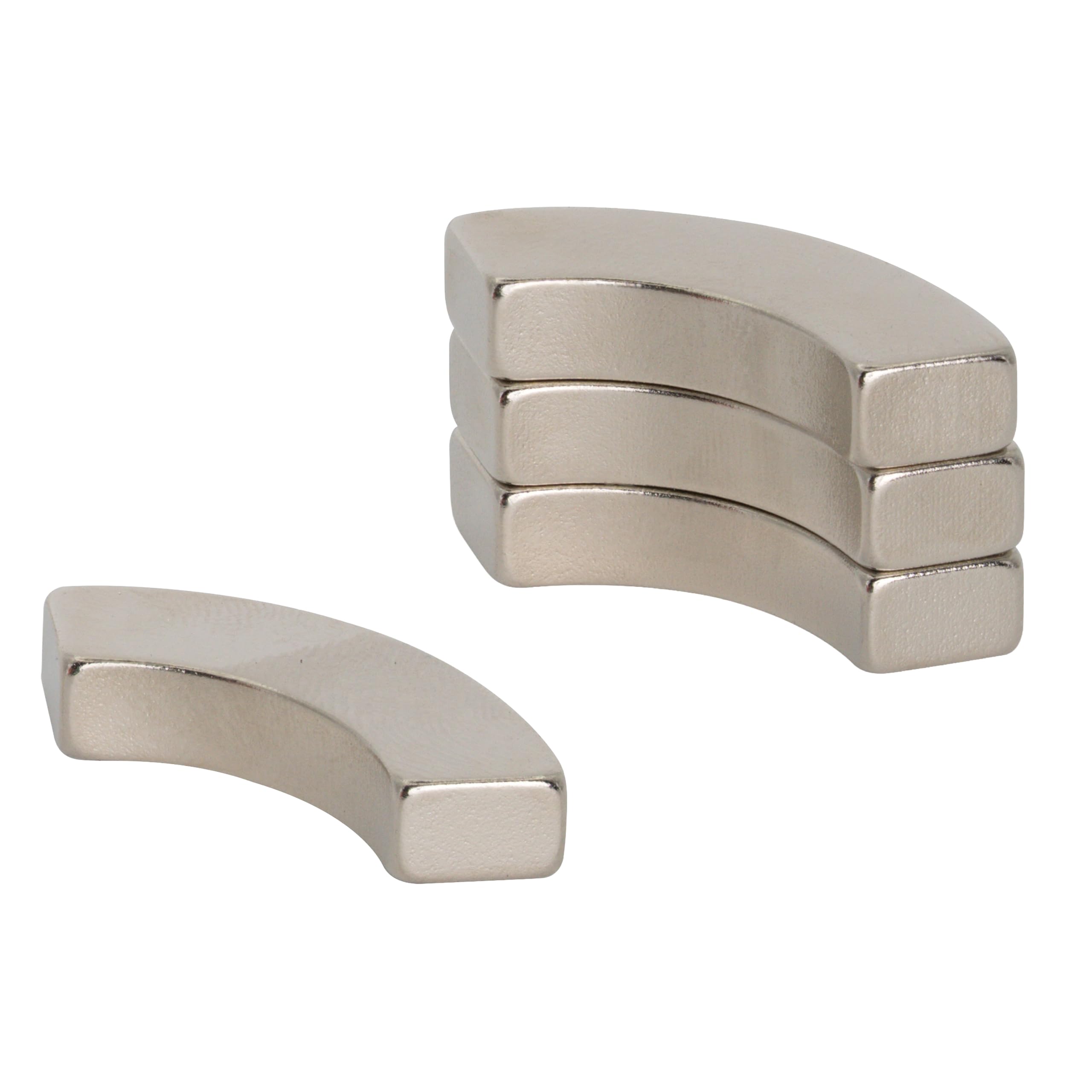  - N42 Neodymium Arc Magnet For EngineeringManufacturing5Kg Pull20mm O.r. X 12.5mm I.r. X 90 Degree X 5mm ThickPack Of 4