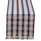 DII Autumn Plaid Fall Tabletop, Farmhouse, 14x72 Table Runner