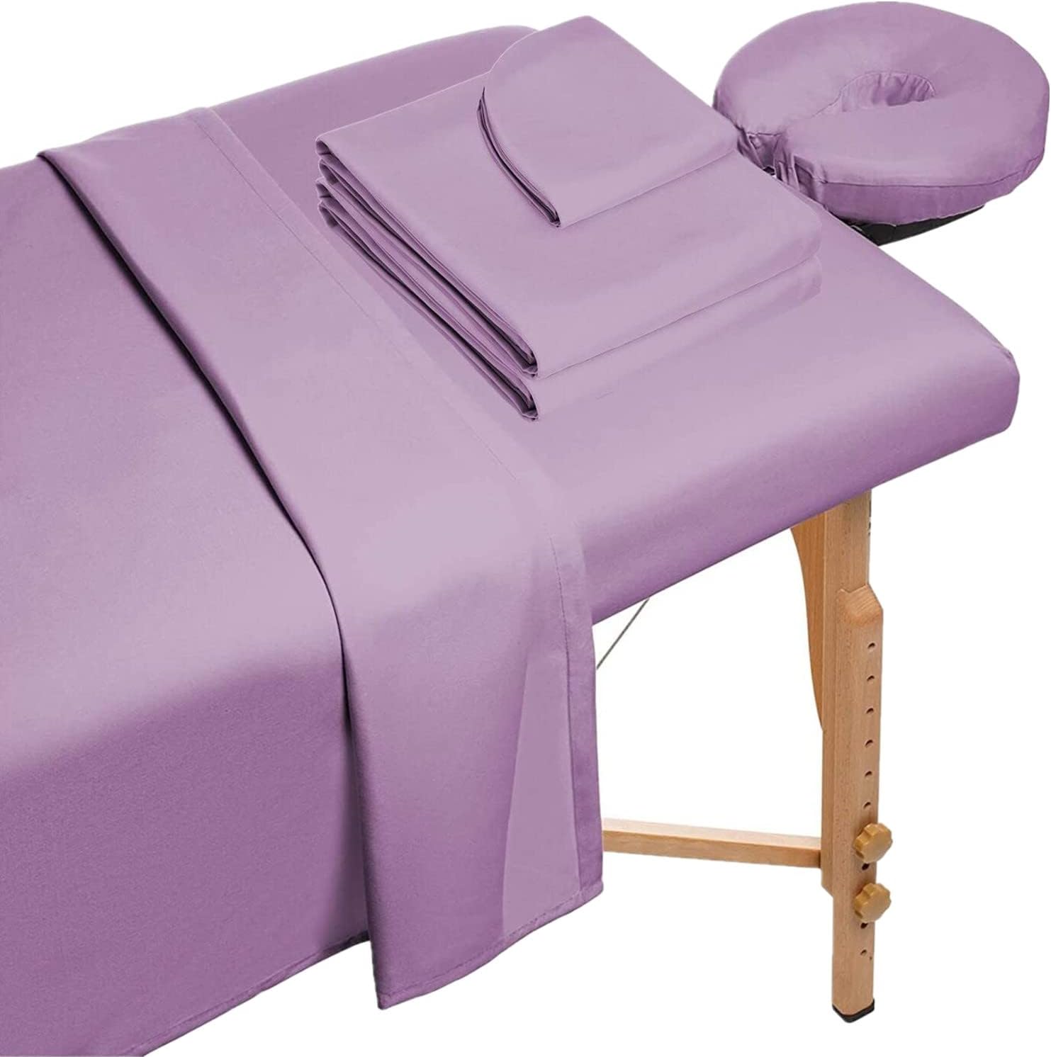 3Piece Microfiber Massage Table Sheet Set Includes Massage Face Rest